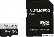 Картинка Карта памяти Transcend microSDXC TS128GUSD350V 128GB (с адаптером)