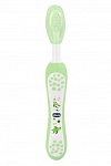 Картинка Зубная щетка для ребенка Chicco с эргономичной ручкой (6м+) (зеленая)