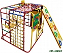 Детский спортивный комплекс Формула здоровья Кубик У Плюс красный-радуга