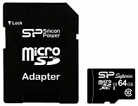 Картинка Карта памяти Silicon-Power microSDXC Superior UHS-1 (Class 10) 64GB [SP064GBSTXDU1V10SP]