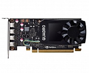 Картинка Видеокарта PNY Nvidia Quadro P1000 DVI 4GB GDDR5 VCQP1000DVIV2BLK-1