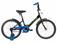 Картинка Детский велосипед NOVATRACK Twist New 20 (чёрный/синий, 2020) (201TWIST.BK20)