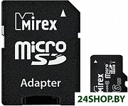 Картинка Карта памяти Mirex microSDHC UHS-I (Class 10) 16GB + адаптер [13613-ADSUHS16]