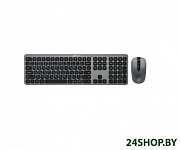Картинка Клавиатура + мышь OKLICK 300M (серый/черный)
