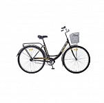 Картинка Велосипед STELS Navigator 345 28 Z010 (темно-оливковый, с корзиной)