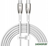Glimmer Series Fast Charging Data Cable USB Type-C - Type-C 100W CADH000802 (2 м, белый)