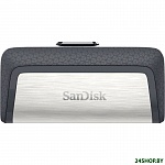 Картинка Флеш Диск SanDisk 64Gb Ultra Dual SDDDC2-064G-G46 серый/узор