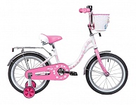 Картинка Детский велосипед NOVATRACK 167BUTTERFLY.WPN20 (белый-розовый)