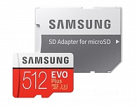Картинка Карта памяти Samsung EVO Plus microSDXC 512GB + адаптер (MB-MC512GA)