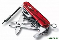 Картинка Нож перочинный Victorinox CyberTool 41 1.7775.T (полупрозрачный красный)