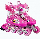 Картинка Роликовые коньки Action PW-153 skate set pink M (р-р 37-40)