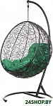 Картинка Кресло подвесное BiGarden Kokos Black (зеленая подушка)