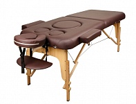 Картинка Массажный стол для беременных ATLAS SPORT 70 см складной 2-с деревянный (коричневый)