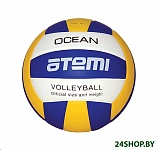 Картинка Мяч Atemi Ocean (синий/красный/белый)