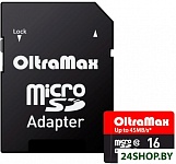 Картинка Карта памяти Oltramax MicroSDHC Elite UHS-1 16GB Class 10 (с адаптером)