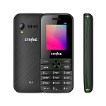 Картинка Мобильный телефон Strike A14 (черный/зеленый)