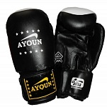 Картинка Перчатки боксерские Ayoun 867-6 унц. (черный)