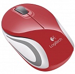 Картинка Компьютерная мышь Logitech Wireless Mini Mouse M187 (910-002737) Red/White