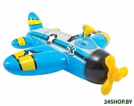 Картинка Надувной матрас Intex Water Gun Plane 57537 (синий)