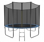 Картинка Батут GetActive Jump 10ft - 312 см складной, лестница, сетка (синий)
