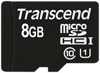 Картинка Карта памяти Transcend microSDHC Class 10 UHS-I 8GB (TS8GUSDCU1)