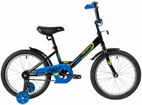Картинка Детский велосипед Novatrack Twist New 18 181TWIST.BK20 (черный/синий, 2020)