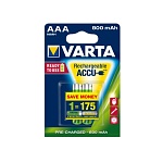 Картинка Аккумулятор VARTA AAA 800mAh 2 шт.