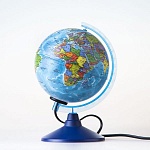 Глобус Земли политический с подсветкой. Диаметр 150мм