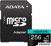 Картинка Карта памяти A-Data Premier Pro AUSDX256GUI3V30SA2-RA1 microSDXC 256GB (с адаптером)