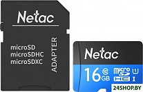 Картинка Карта памяти Netac P500 Standard 16GB NT02P500STN-016G-R (с адаптером)