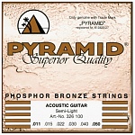 Картинка Комплект струн для 6 струнной акустической гитары Pyramid 326100
