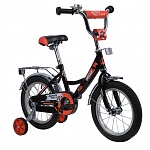 Картинка Детский велосипед Novatrack Urban 14 (черный/красный, 2020)