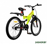 Картинка Детский велосипед Novatrack Shark 20 2020 20SS1V.SHARK.GN20 (зеленый)