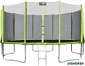 Батут Alpin 4.65 м с защитной сеткой и лестницей
