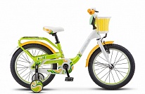 Картинка Детский велосипед Stels Pilot 190 18 V030 (белый/салатовый/желтый, 2019)