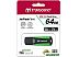 Флеш-память Transcend JetFlash 810 Black-Green 64GB (TS64GJF810)