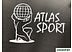 Батут Atlas Sport 374 см - 12ft (с лестницей, внутренняя сетка, сливовый)