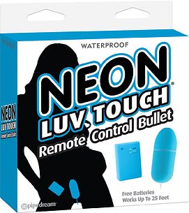 Вибро-яйцо с беспроводным пультом управления Neon Luv Touch Remote Control Bullet Blue