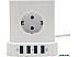 Сетевой фильтр Cablexpert TWR-5-U4-W-3