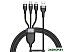 Кабель Baseus CA1T3-G1 USB Type-C - microUSB - Lightning - USB (1.2 м, черный) Кабель Baseus CA1T3-G1 USB Type-C - microUSB - Lightning - USB (1.2 м, черный)