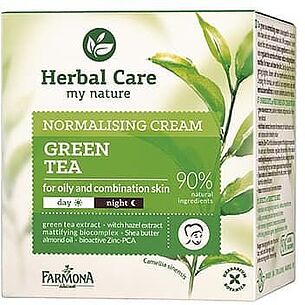Крем для лица нормализующий Herbal Care Зеленый чай на день/ночь 50 мл.
