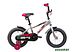 Детский велосипед NOVATRACK Lumen 14 (серебристый/красный, 2019)