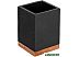 Стакан для зубной щетки и пасты Perfecto Linea Wood Bliss 35-720102 (черный)