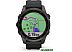 Умные часы Garmin Fenix 7S Sapphire Solar 42 мм (серый карбон/черный)