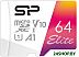 Флеш карта Silicon Power microSDXC 64Gb Class10 SP064GBSTXBV1V20SP Elite