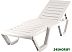 Шезлонг Элластик-Пласт Атлант 186x63x32 (белый) Шезлонг Элластик-Пласт Атлант 186x63x32 (белый)