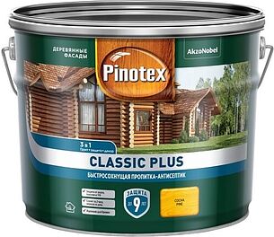 Картинка Антисептик Pinotex Classic Plus 3 в 1 CLR (база под колеровку) 0.9 л