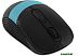 Мышь Oklick 310MW (черный/голубой)