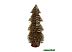 Елочка настольная Серпантин декоративная снежок (золотистый) 201-1296
