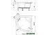Душевой поддон Deante Deep 80x80 KTD 042B